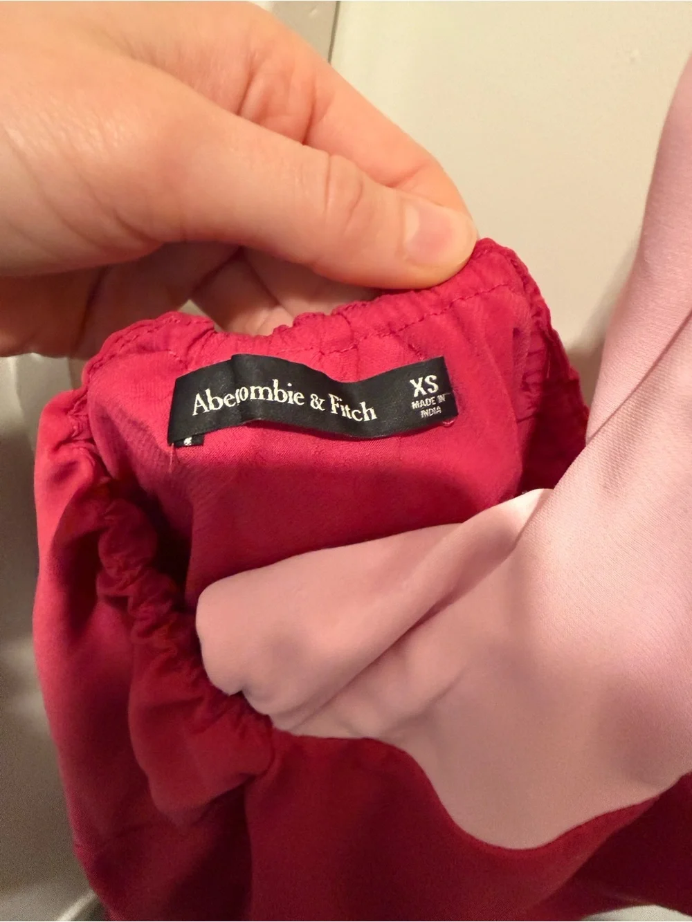 Abercrombie & Fitch Two-Tone Pink Maxi Slip Dress